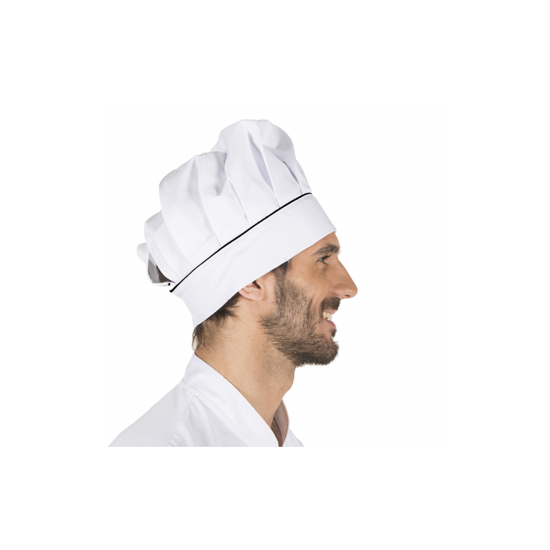 Gorro chef velcro blanco