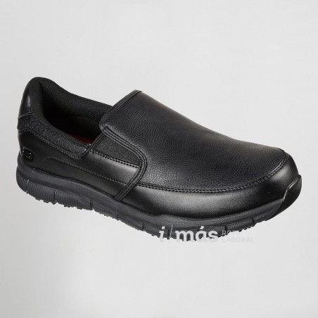 mocasin de skechers work para trabajo modelo de hombre nampa antideslizante